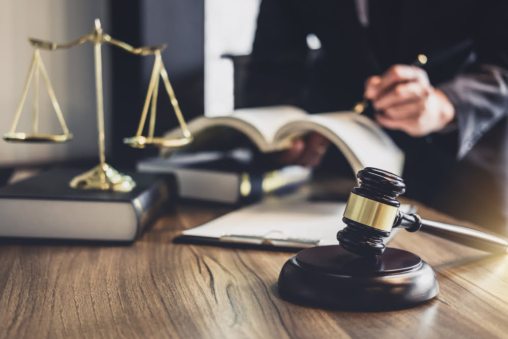 Judge Gavel With Justice Lawyers 1
